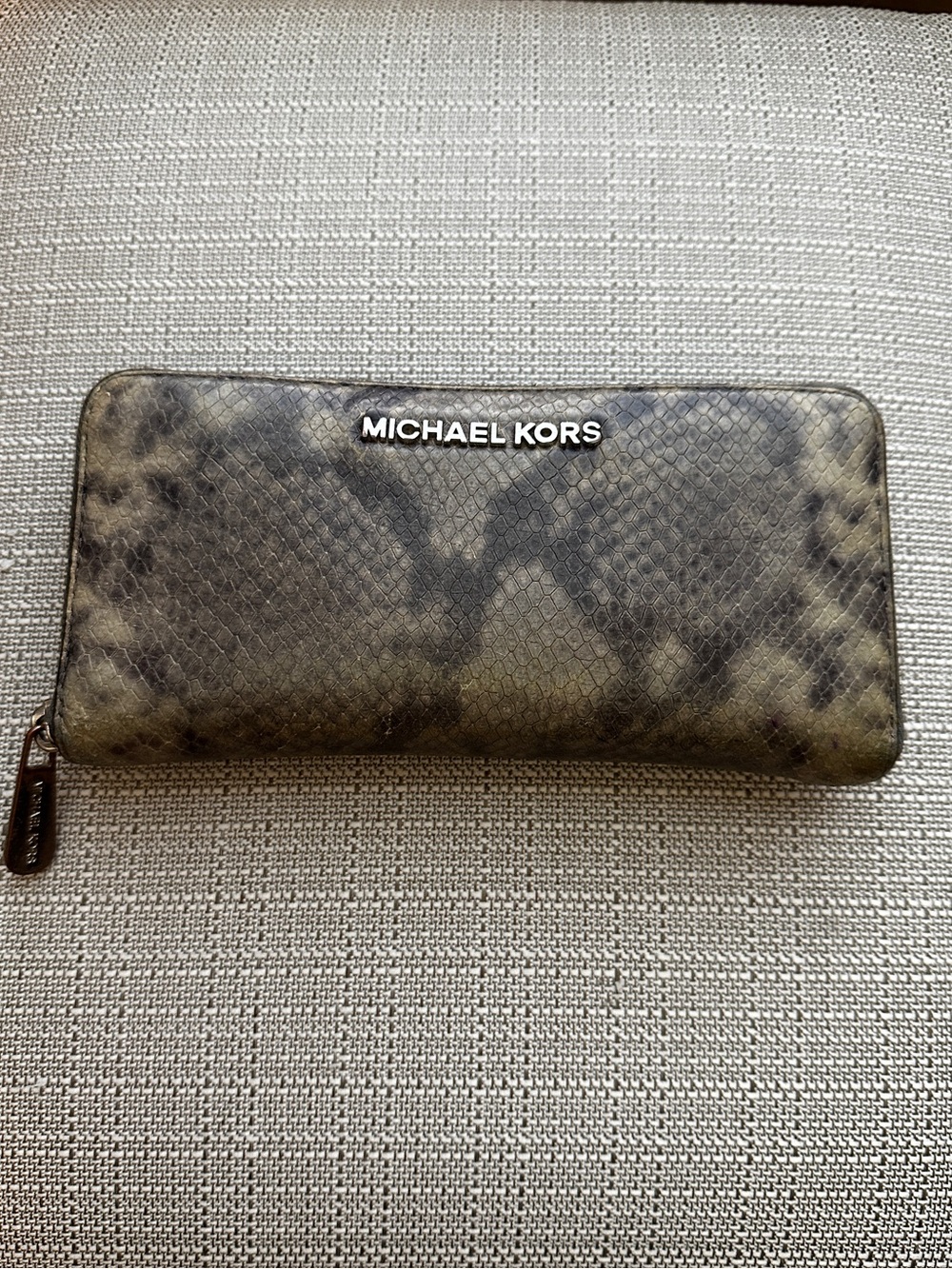 Michael Kors Wallet - Gray Brownish Greenish